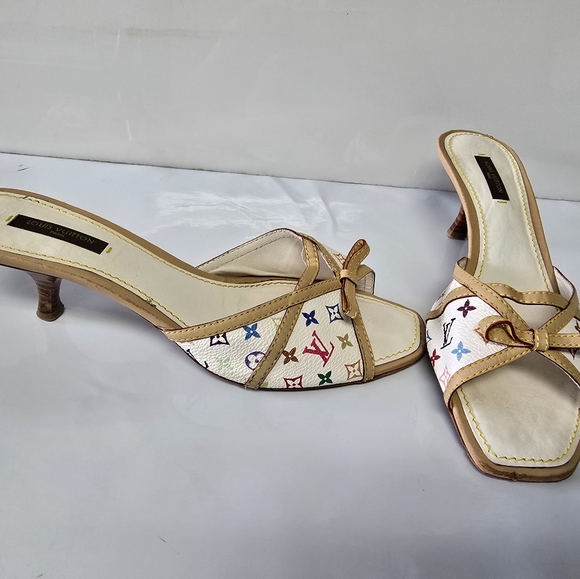 Louis Vuiitton Takashi X Murakami Multicolor mules 38 - Picture 2 of 12